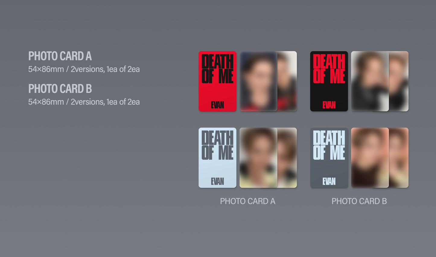 EVAN - 1st Mini Album [DEATH OF ME]