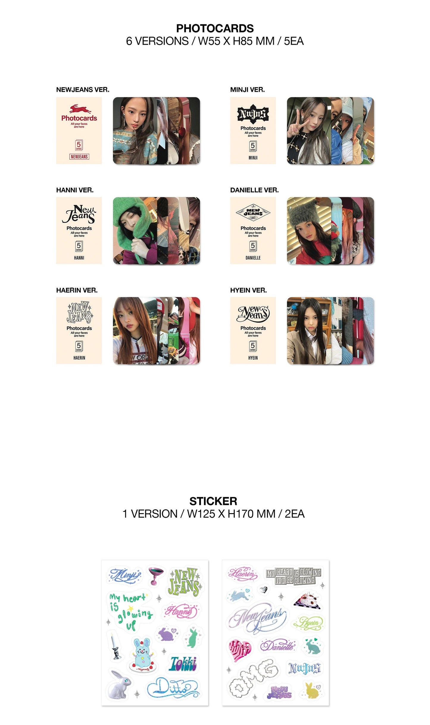 NewJeans - [NewJeans 1st Single 'OMG'] (Message Card ver.)