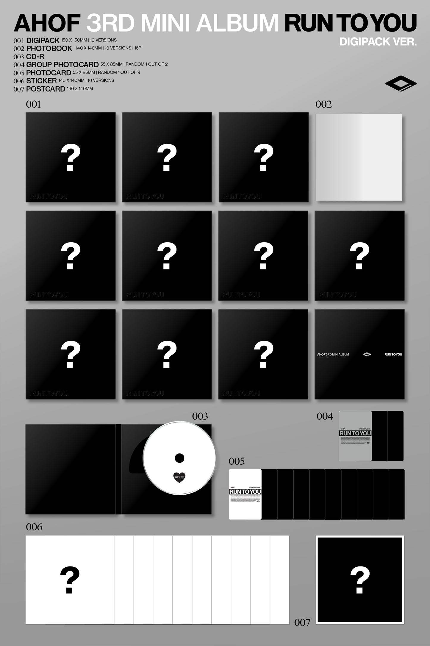 AHOF - 3rd Mini Album [RUN TO YOU] (DIGIPACK Ver.)