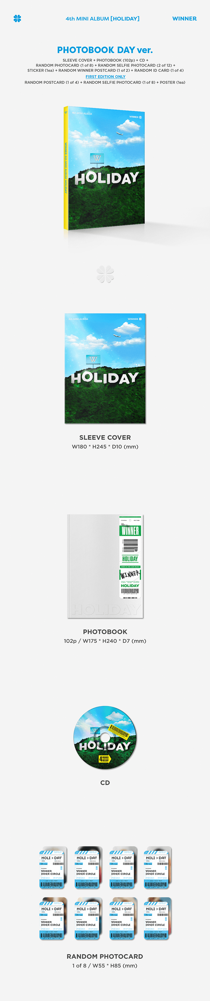 WINNER - 4th MINI ALBUM [HOLIDAY]