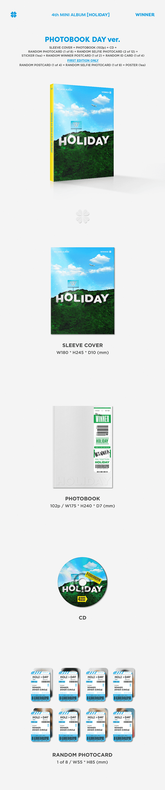 WINNER - 4th MINI ALBUM [HOLIDAY]