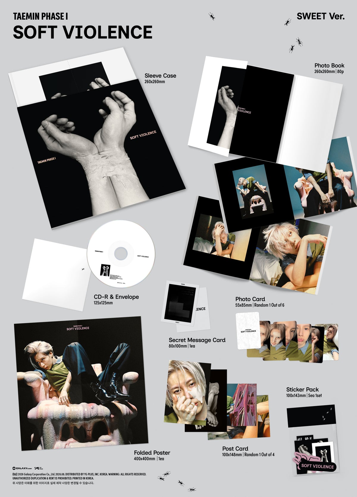 (Ktown4u Gift) TAEMIN (SHINee) - PHASE I : Soft Violence (PHOTOBOOK Ver.)