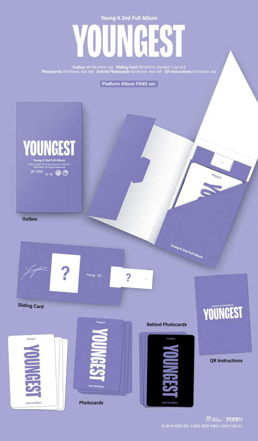 Young K (DAY6) - 2nd Album [YOUNGEST] (Platform Album FANS Ver.)