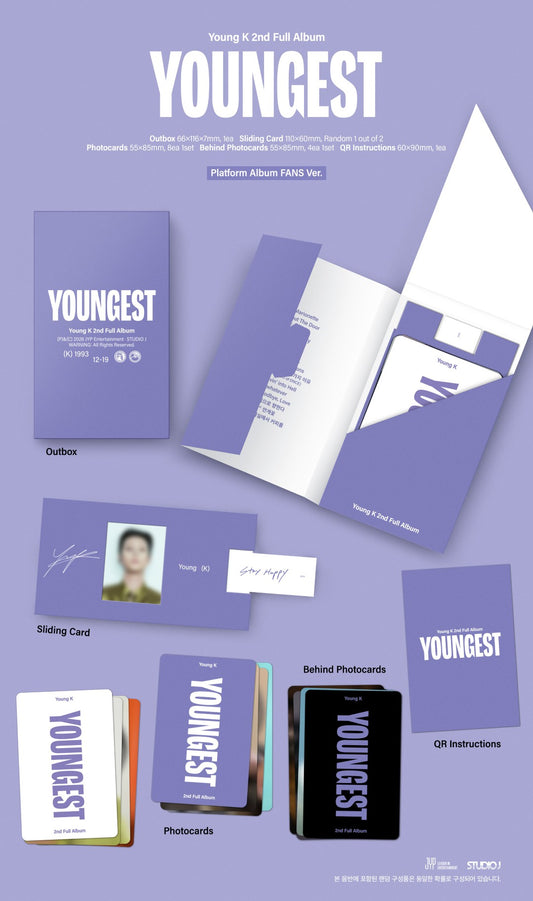 Young K (DAY6) - 2nd Album [YOUNGEST] (Platform Album FANS Ver.)