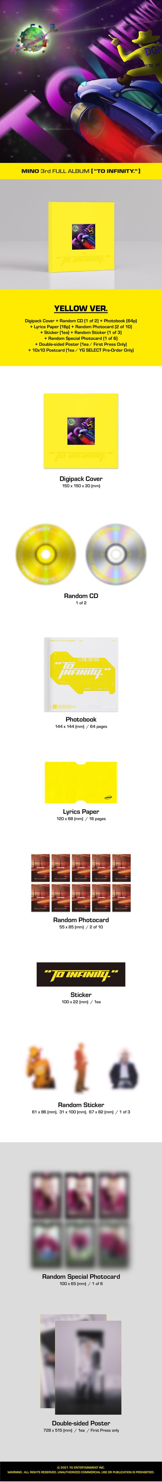 MINO - 3rd FULL ALBUM [TO INFINITY.]