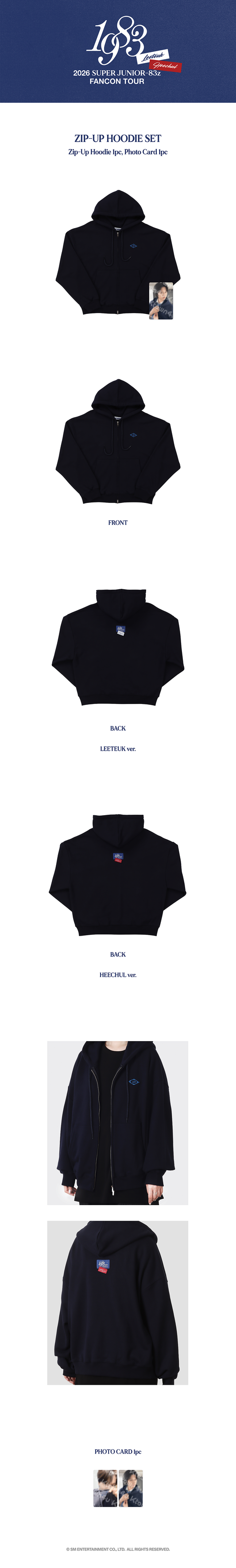 SUPER JUNIOR-83z - [2026 FAN-CON TOUR [1983] IN SEOUL MD] ZIP-UP HOODIE
