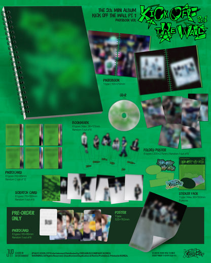 (Pre-order Gift) KickFlip - 5th Mini Album [KICK OFF THE WALL Pt.1] (PHOTOBOOK Ver.)