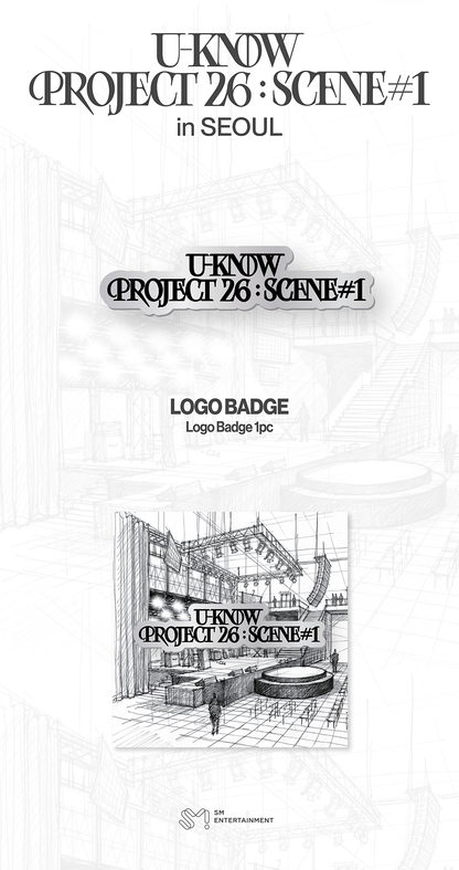 U-KNOW - [2026 [U-KNOW PROJECT 26 : SCENE#1] in SEOUL MD] LOGO BADGE