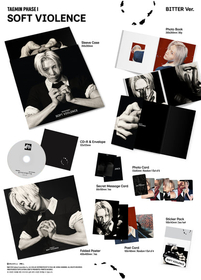 (Ktown4u Gift) TAEMIN (SHINee) - PHASE I : Soft Violence (PHOTOBOOK Ver.)