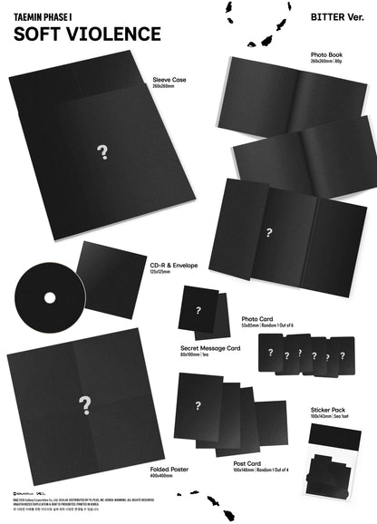 (Ktown4u Gift) TAEMIN (SHINee) - PHASE I : Soft Violence (PHOTOBOOK Ver.)