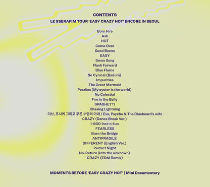 (1st Press Gift) LE SSERAFIM - [TOUR 'EASY CRAZY HOT' ENCORE IN SEOUL] (DC)