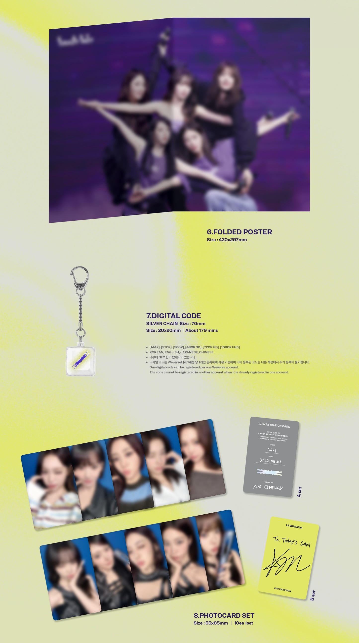 (1st Press Gift) LE SSERAFIM - [TOUR 'EASY CRAZY HOT' ENCORE IN SEOUL] (DC)