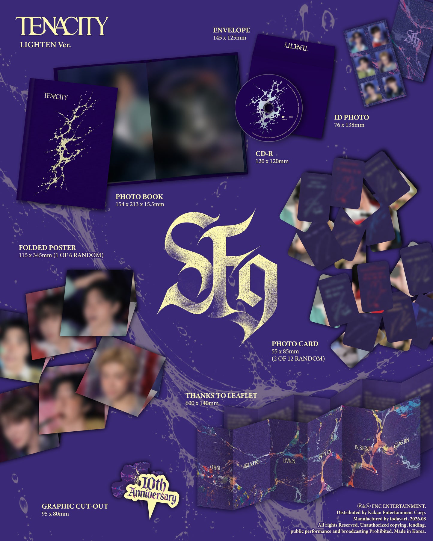 (Ktown4u Gift) SF9 - 2nd Album [TENACITY]
