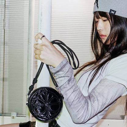[coller aespa edition] LEMONADE KEYRING BAG (Black)