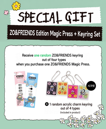 (+ Gift) ZO&FRIENDS x DASHING DIVA magic press - GROOMING CAT (Nail)