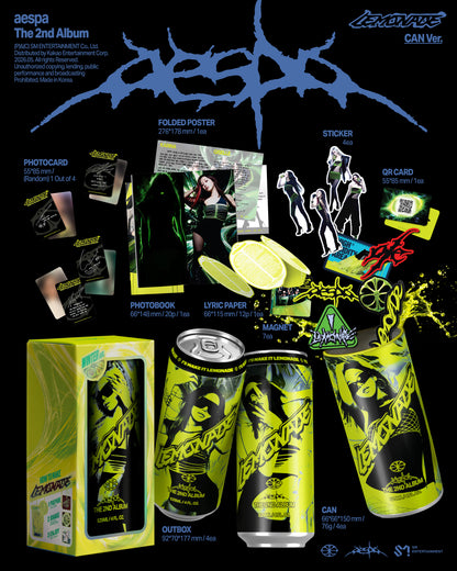 aespa - 2nd Album [LEMONADE] (CAN Ver.) (SMART ALBUM)