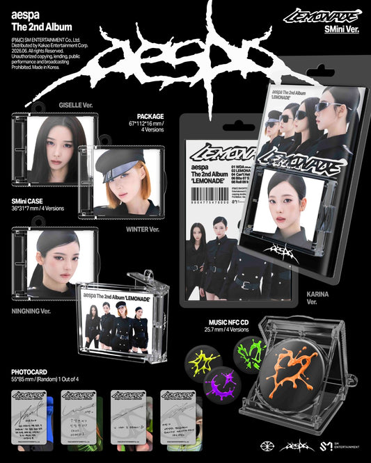 aespa - 2nd Album [LEMONADE] (SMini Ver.) (SMART ALBUM)
