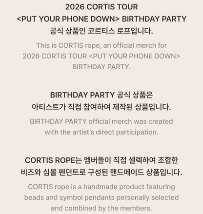 (August) CORTIS - [2026 BIRTHDAY PARTY POP-UP] CORTIS Rope