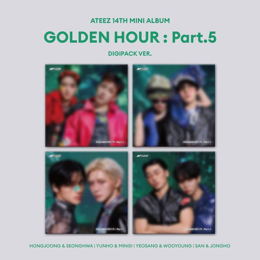 ATEEZ - 14th Mini Album [GOLDEN HOUR : Part.5] (DIGIPACK UNIT Ver.)