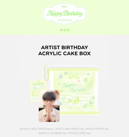 JAEMIN (NCT) - [2026 SM ARTIST BIRTHDAY] ACRYLIC CAKE BOX