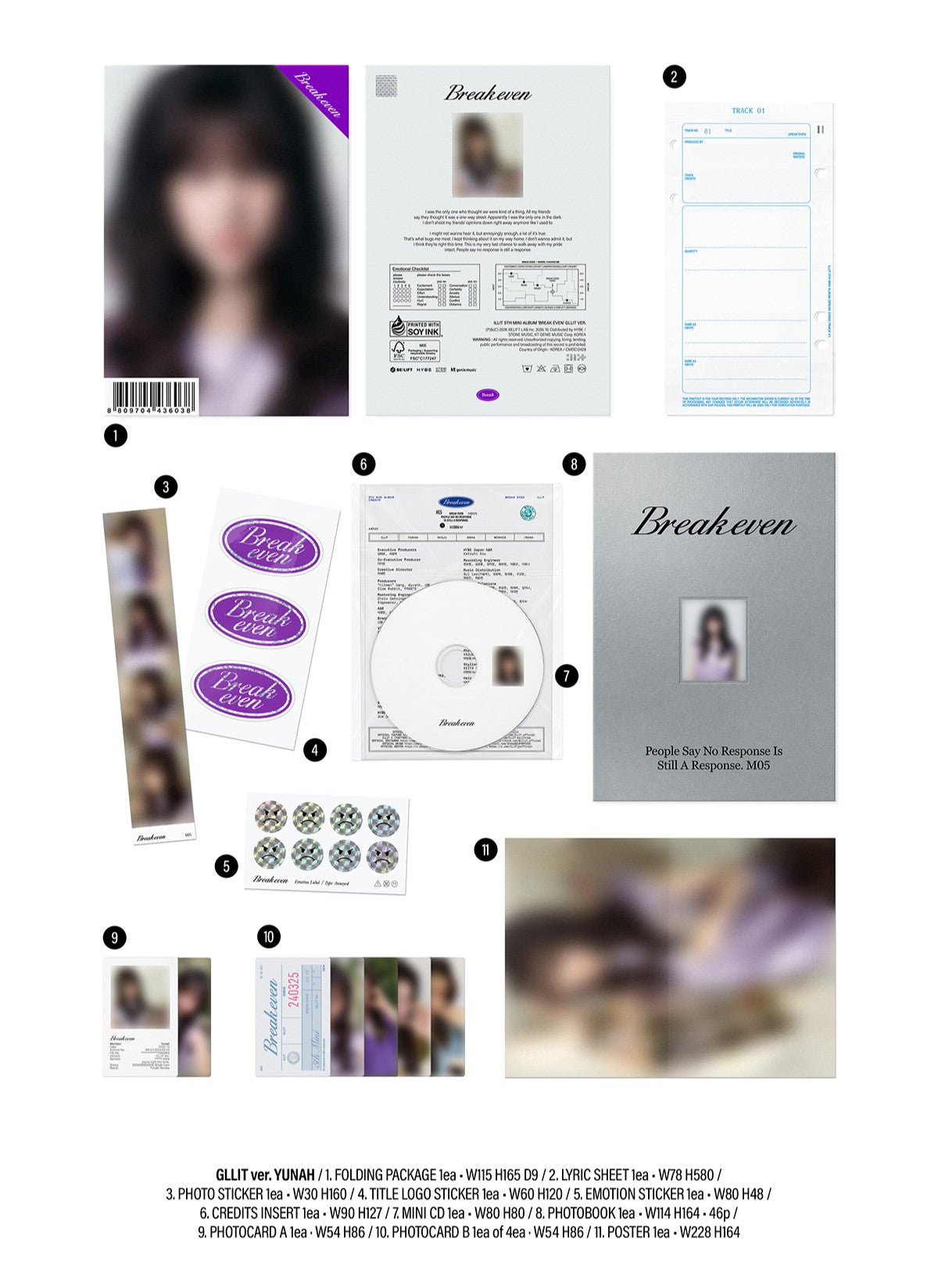 (Early-Bird Werverse Gift) ILLIT - [BREAK EVEN] (GLLIT ver.)