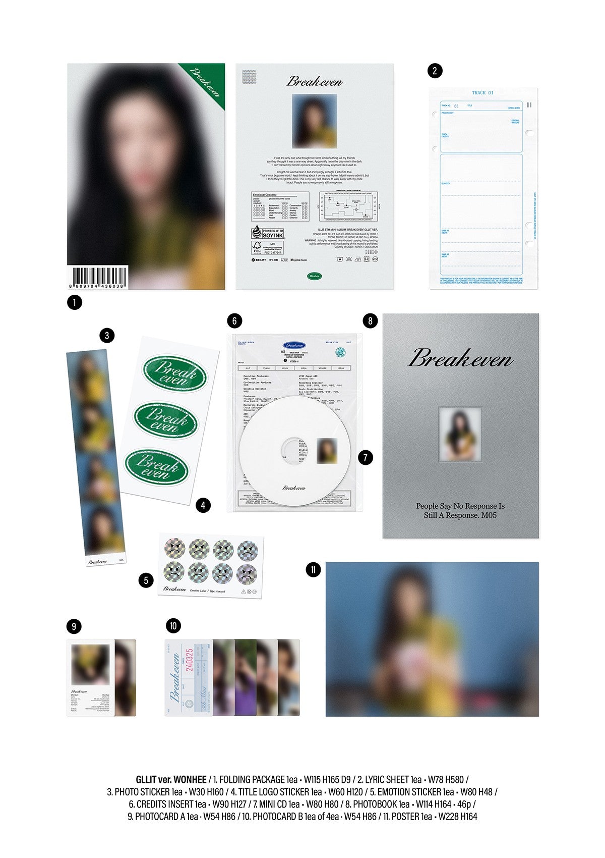 (Early-Bird Werverse Gift) ILLIT - [BREAK EVEN] (GLLIT ver.)