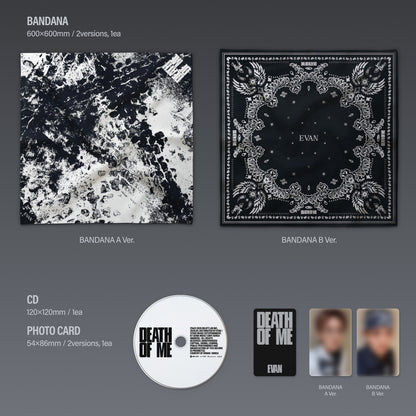 EVAN - 1st Mini Album [DEATH OF ME] (BANDANA Ver.)