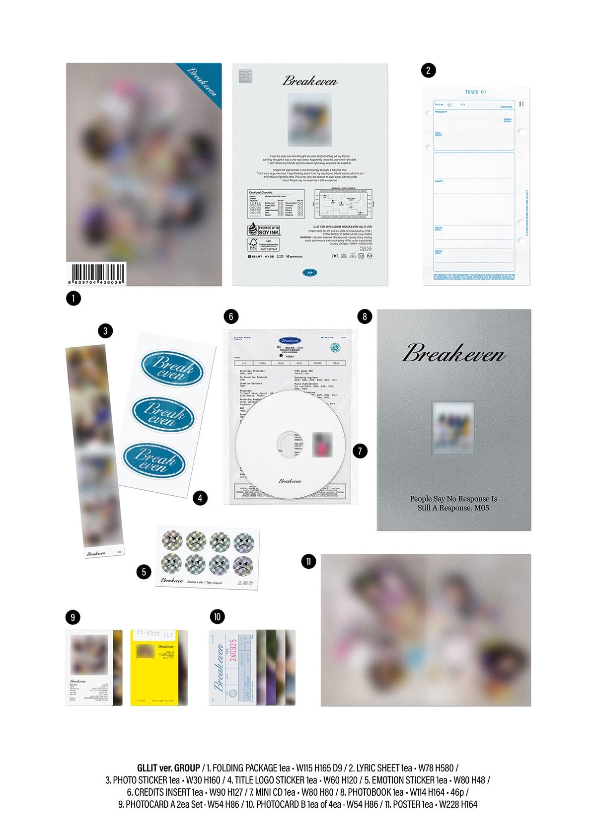 (Early-Bird Werverse Gift) ILLIT - [BREAK EVEN] (GLLIT ver.)