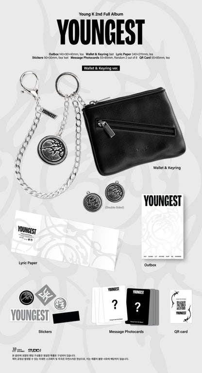 Young K (DAY6) - 2nd Album [YOUNGEST] (Wallet & Keyring Ver.)