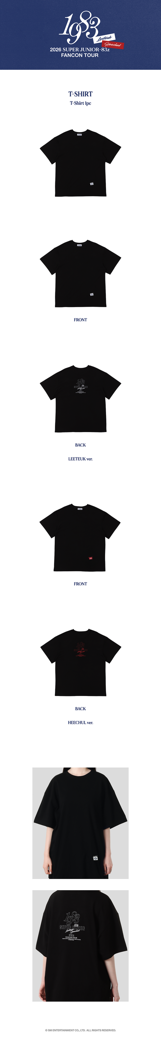 SUPER JUNIOR-83z - [2026 FAN-CON TOUR [1983] IN SEOUL MD] T-SHIRT
