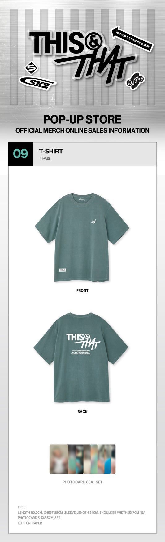 (+ Gift) Stray Kids - [[THIS & THAT] POP-UP MD] T-SHIRT