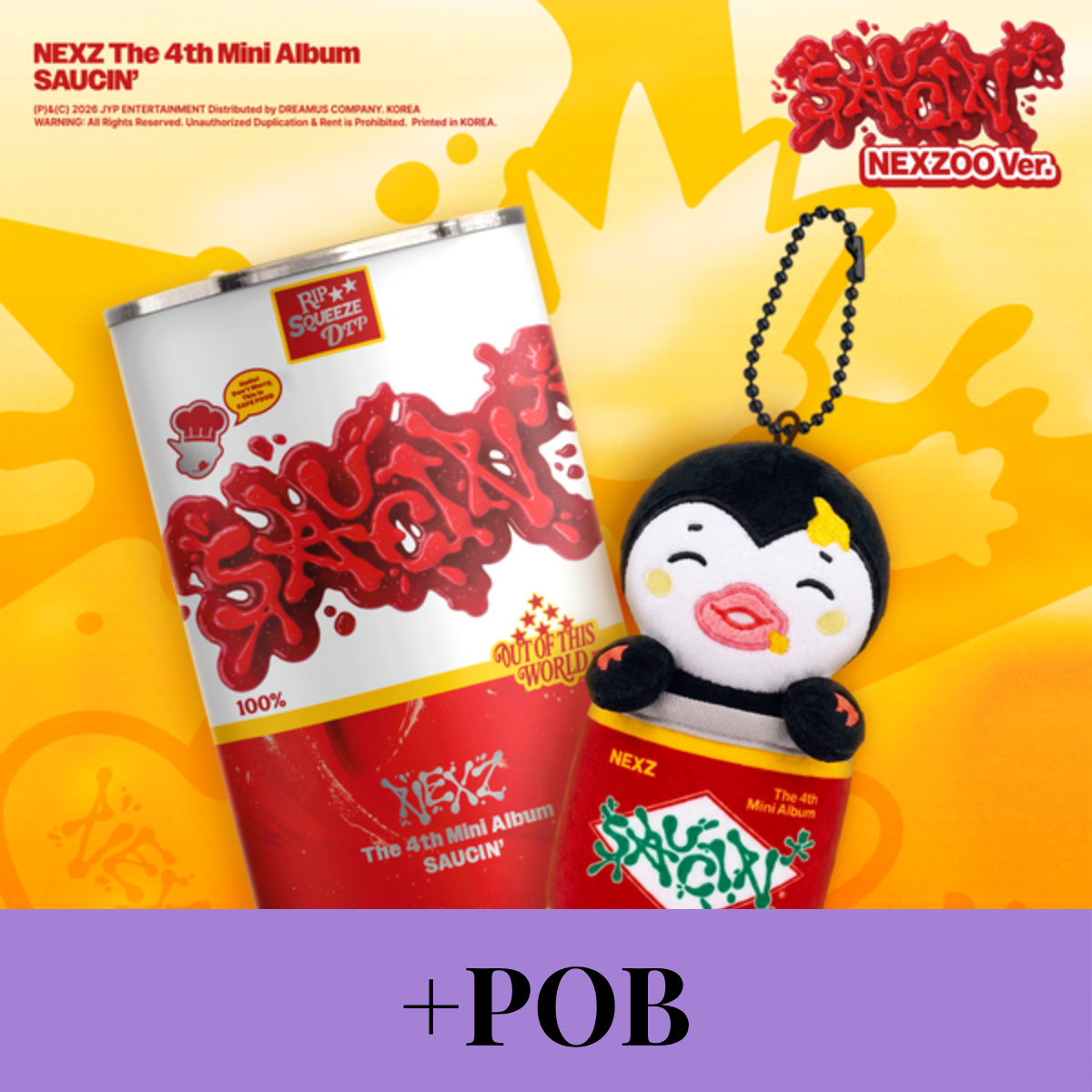 (Ktown4u Gift + Pre-order Bonus) NEXZ - 4th Mini Album [SAUCIN'] (NEXZOO Ver.)