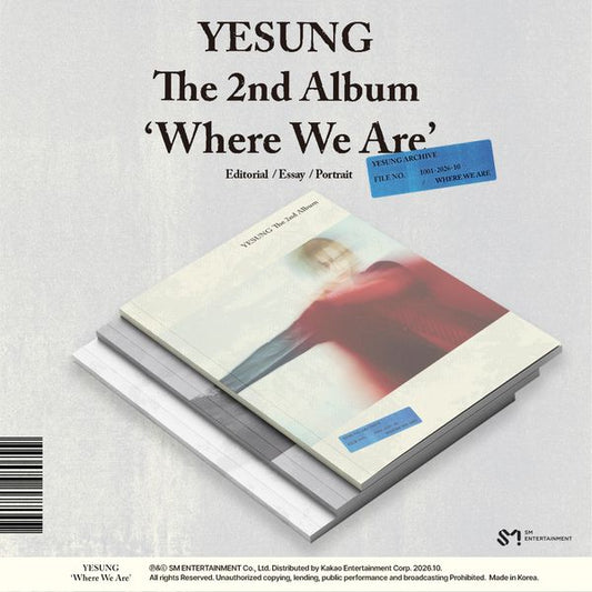 YESUNG (SUPER JUNIOR) - 2nd Album [Where We Are] (Photobook Ver.)