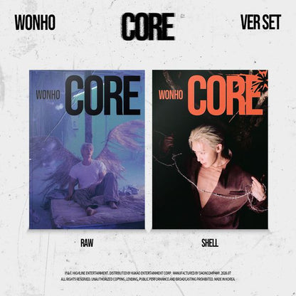 (Pre-order Gift) WONHO - EP Album [CORE] (Raw Ver./Shell Ver.)