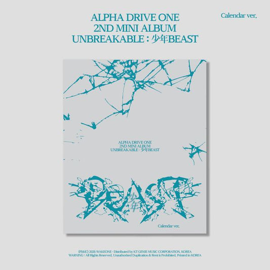 ALPHA DRIVE ONE - 2nd Mini Album [UNBREAKABLE : 少年BEAST] (Calendar Ver.)