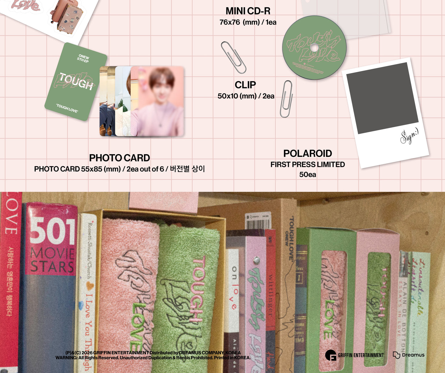 ONEW - 5th Mini Album [TOUGH LOVE] (NOTE Ver.)