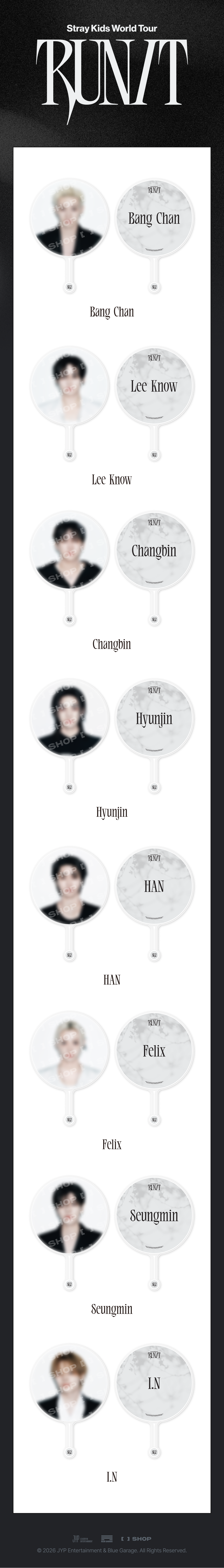 (+ Gift) Stray Kids - [2026 World Tour [RUN IT] MD] IMAGE PICKET