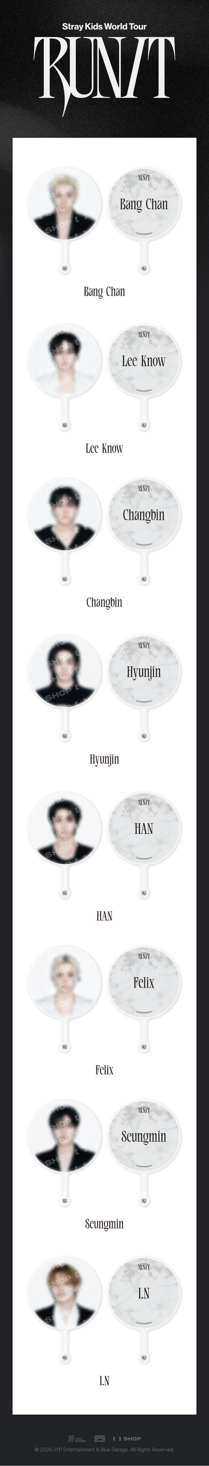 (+ Gift) Stray Kids - [2026 World Tour [RUN IT] MD] IMAGE PICKET