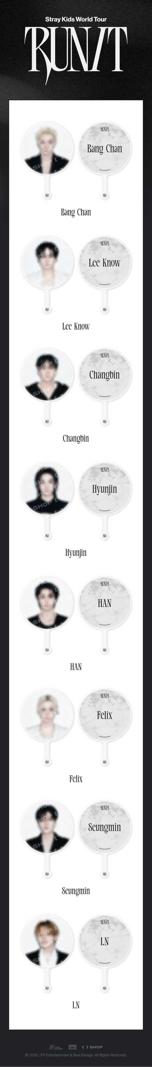 (+ Gift) Stray Kids - [2026 World Tour [RUN IT] MD] IMAGE PICKET