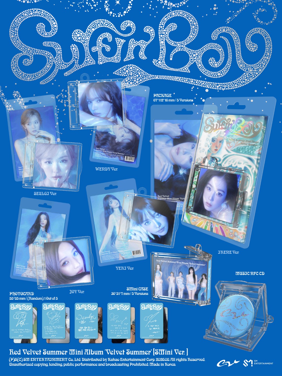Red Velvet - Summer Mini Album [Velvet Summer] (SMini Ver.) (SMART ALBUM)