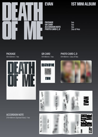 EVAN - 1st Mini Album [DEATH OF ME] (Weverse Albums ver.)