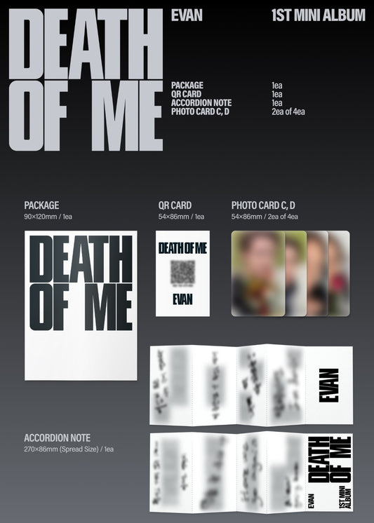 EVAN - 1st Mini Album [DEATH OF ME] (Weverse Albums ver.)