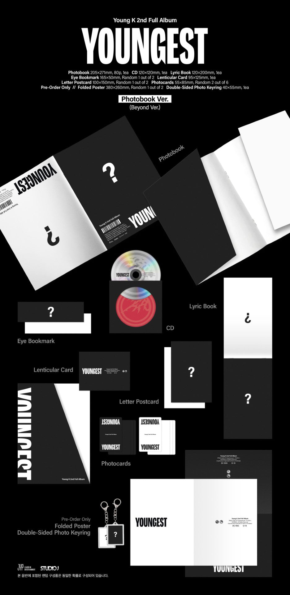(First Press Gift) Young K (DAY6) - 2nd Album [YOUNGEST] (Photobook Ver.)
