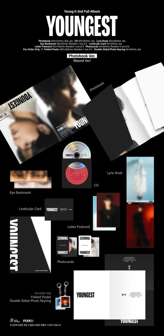 (First Press Gift) Young K (DAY6) - 2nd Album [YOUNGEST] (Photobook Ver.)