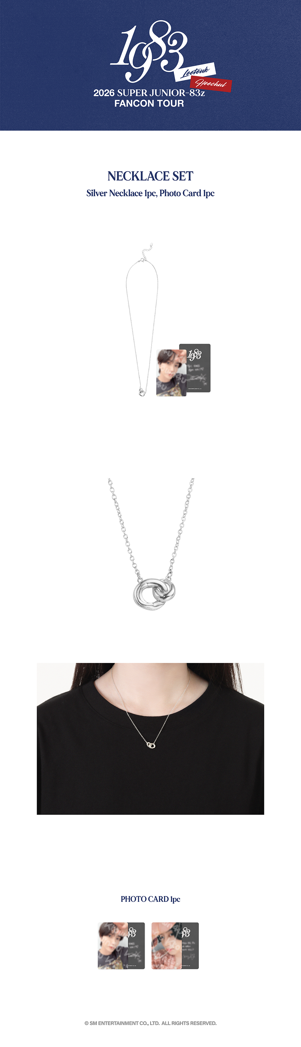 SUPER JUNIOR-83z - [2026 FAN-CON TOUR [1983] IN SEOUL MD] NECKLACE SET