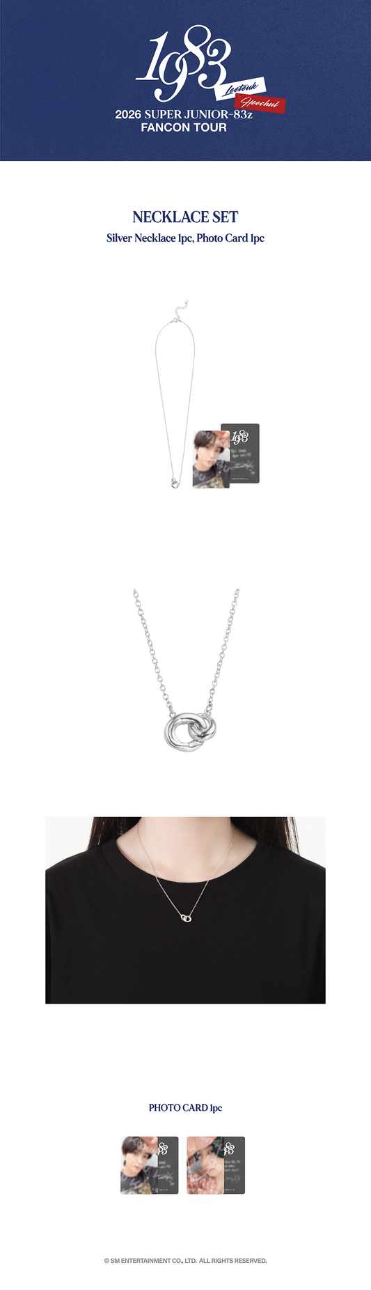 SUPER JUNIOR-83z - [2026 FAN-CON TOUR [1983] IN SEOUL MD] NECKLACE SET