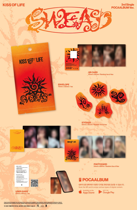 KISS OF LIFE - 3rd Single Album [SWEAT] (POCAALBUM Ver.)
