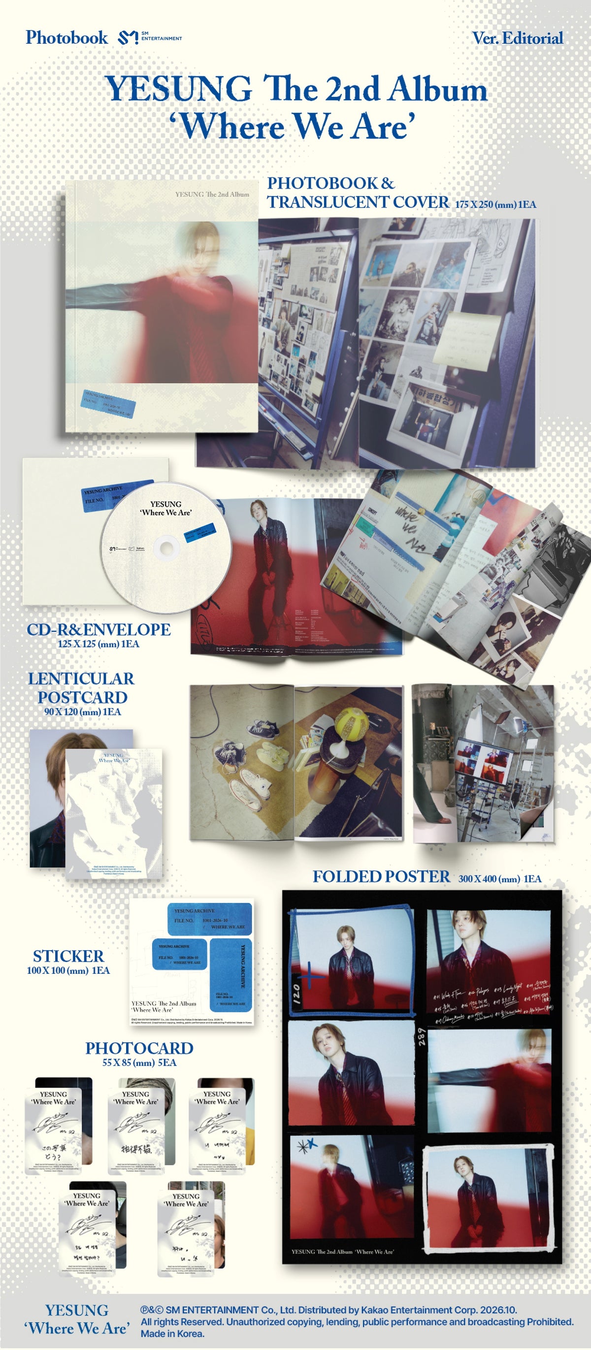 (Ktown4u Gift) YESUNG (SUPER JUNIOR) - 2nd Album [Where We Are] (SET)