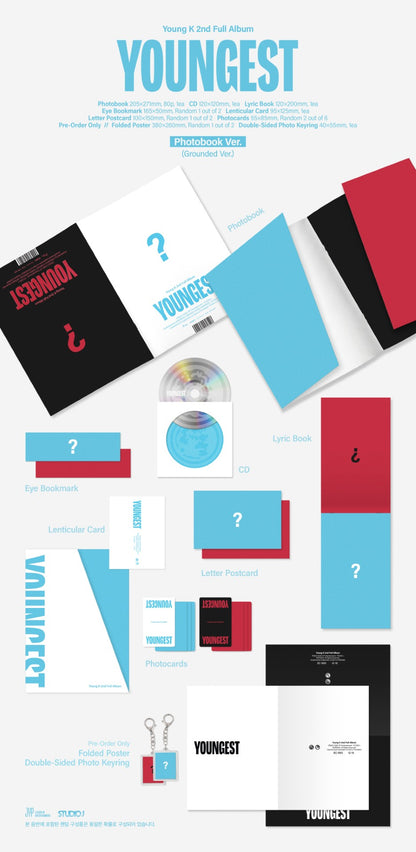 (First Press Gift) Young K (DAY6) - 2nd Album [YOUNGEST] (Photobook Ver.)