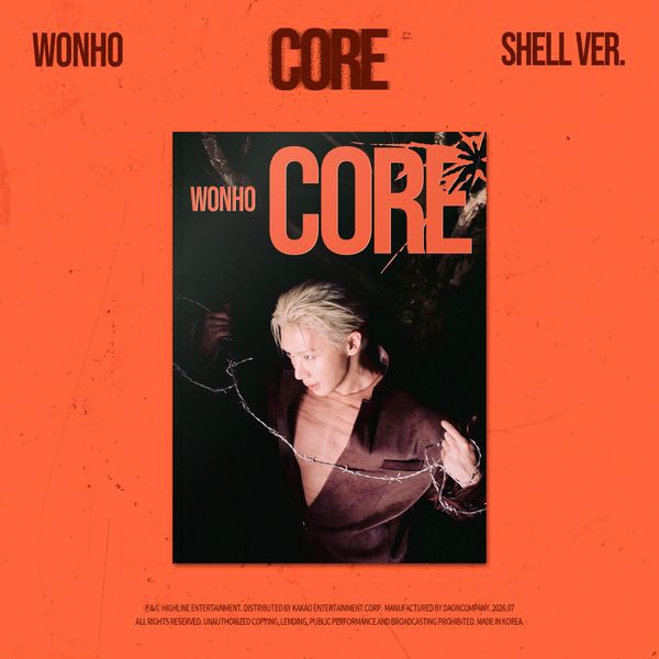 (Pre-order Gift) WONHO - EP Album [CORE] (Raw Ver./Shell Ver.)